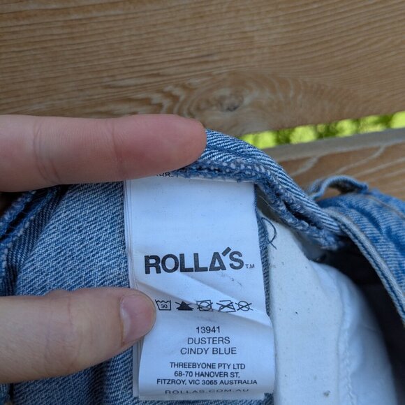 ROLLA’S Dusters high rise slim cutoff jean shorts Cindy Blue Size US 30 - Picture 8 of 9
